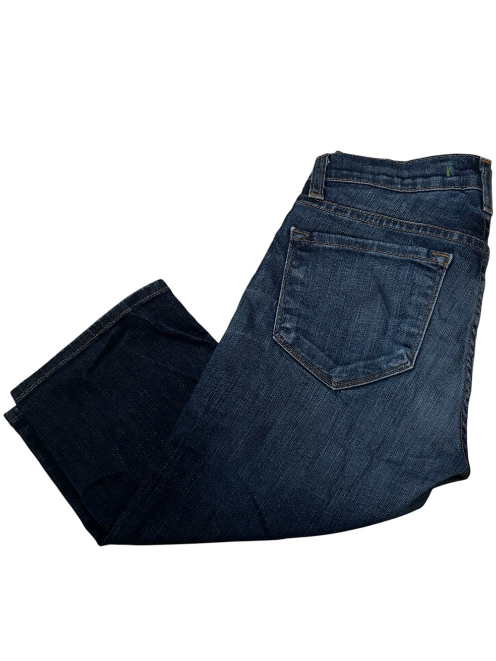 J Brand Monaco Bermuda Shorts Minimalist Indie Preppy Dark Blue Denim Sz 24 Knee